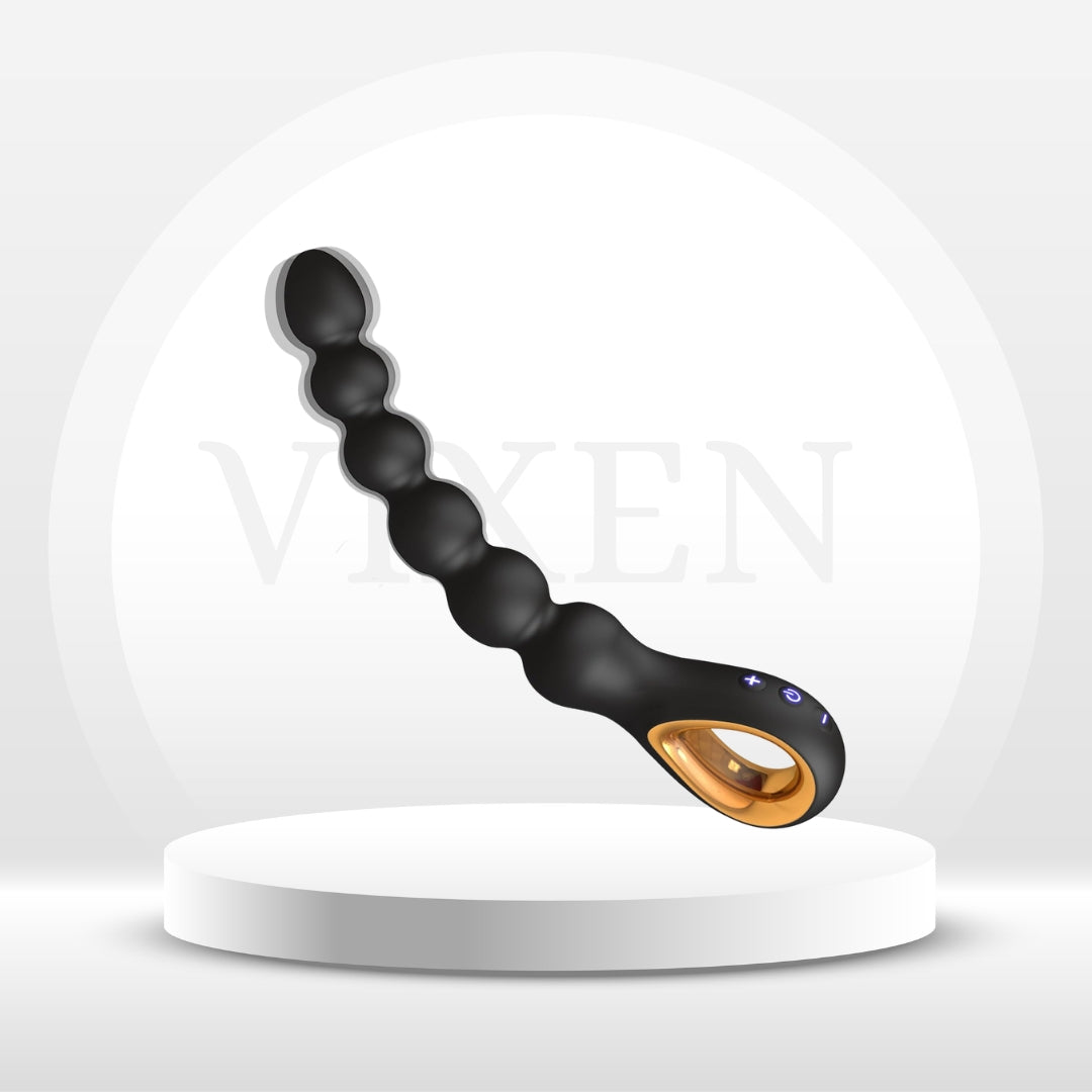 GlidePulse Vibrating Anal Beads Wand - Vixen | Nova Network