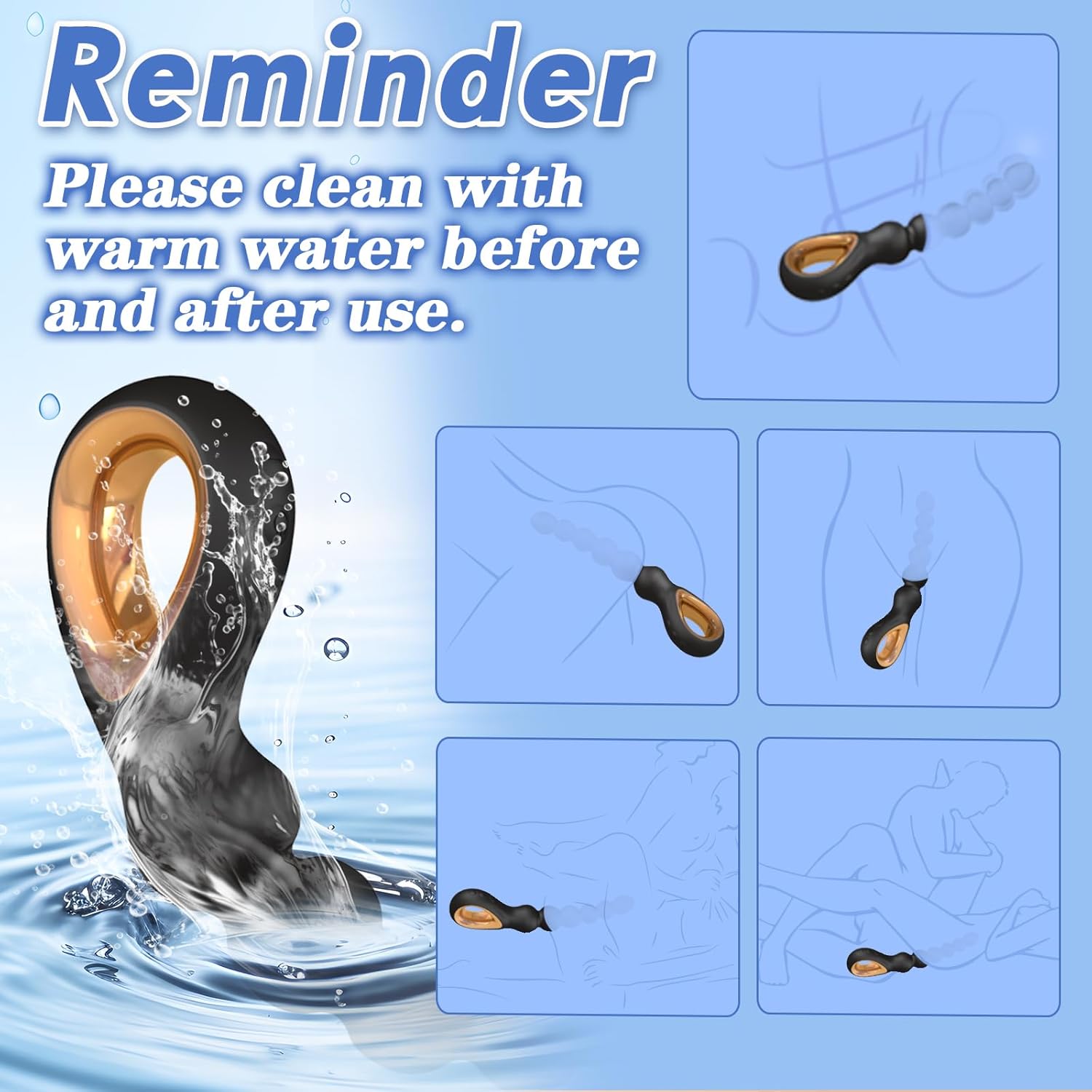 GlidePulse Vibrating Anal Beads Wand - Vixen | Nova Network