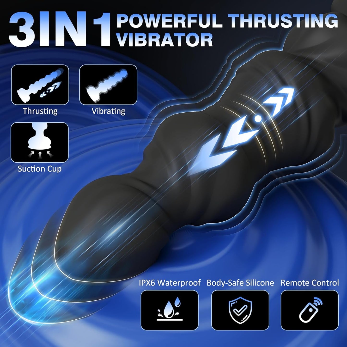 GlideThrust Thrusting Prostate Massager with Remote - Vixen | Nova Network