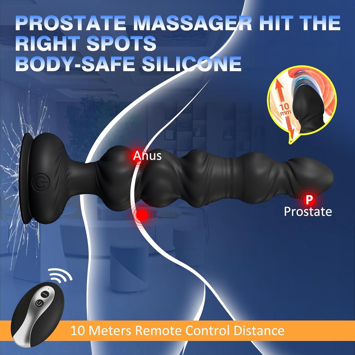 GlideThrust Thrusting Prostate Massager with Remote - Vixen | Nova Network