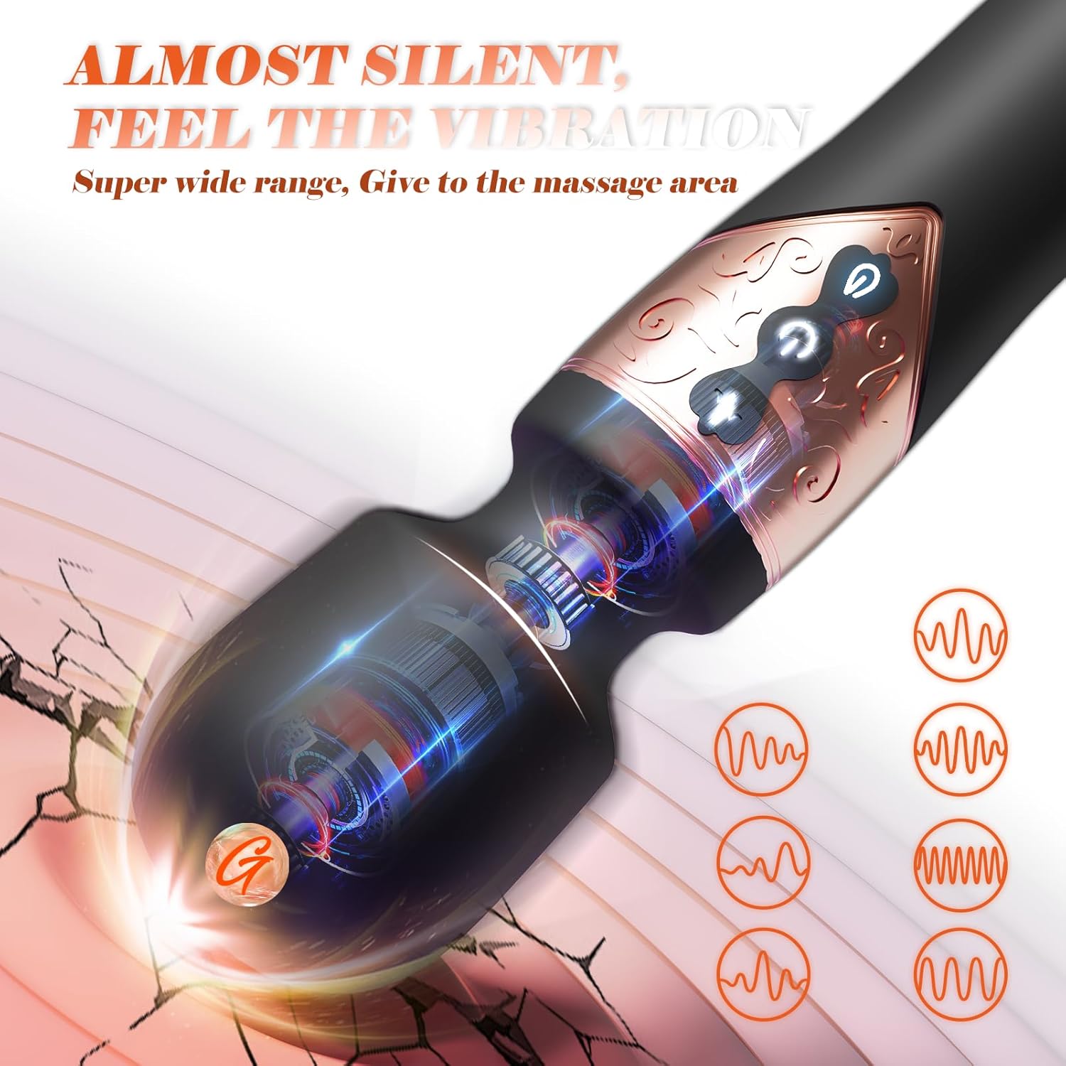 GlideVibe 360° Flapping Wand Vibrator - Vixen | Nova Network