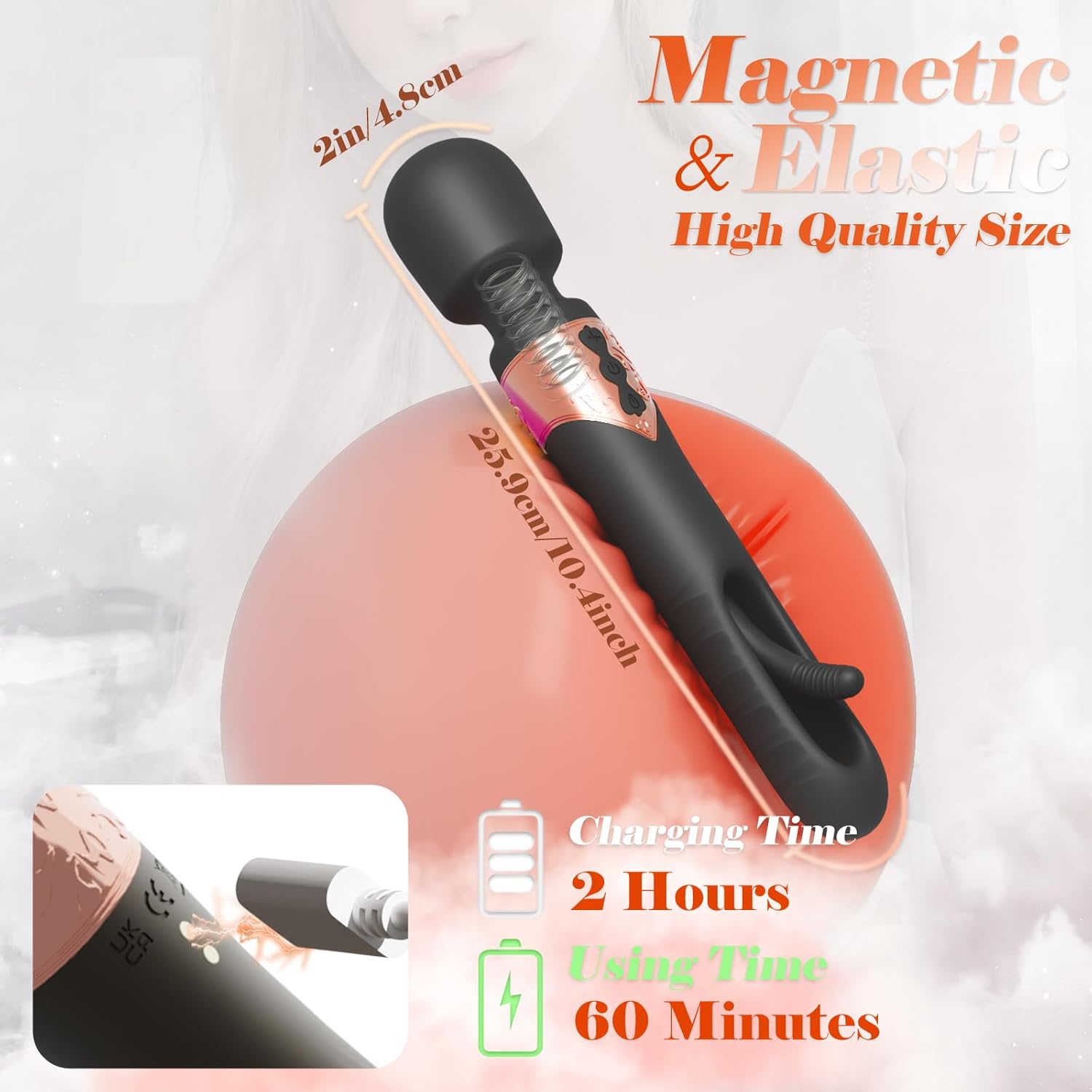 GlideVibe 360° Flapping Wand Vibrator - Vixen | Nova Network