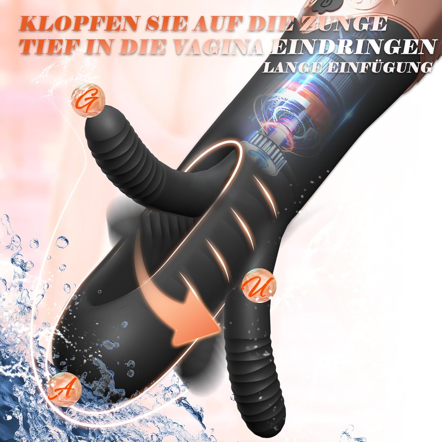 GlideVibe 360° Flapping Wand Vibrator - Vixen | Nova Network