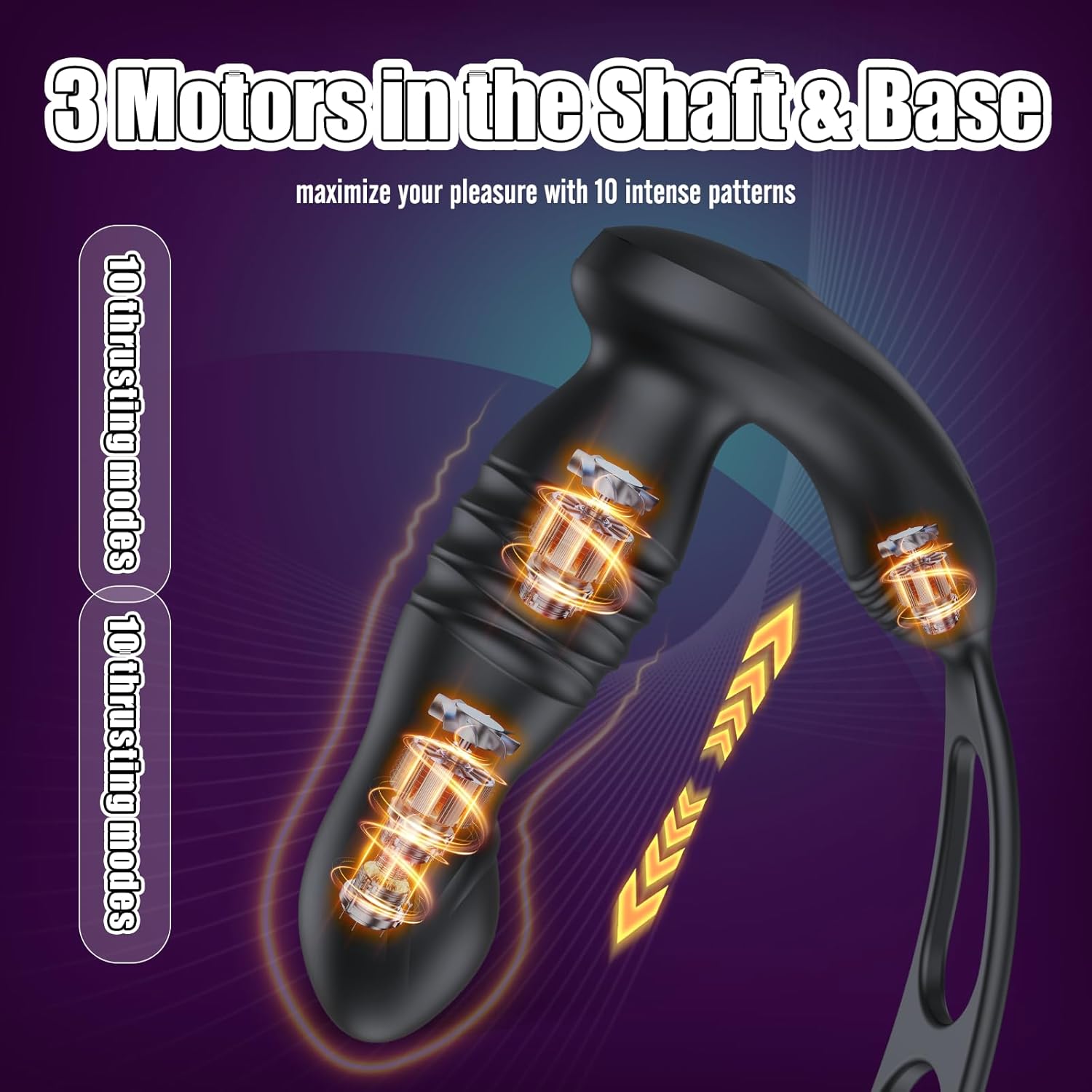 GloryShaft Thrusting Vibrating Prostate Massager - Vixen | Nova Network