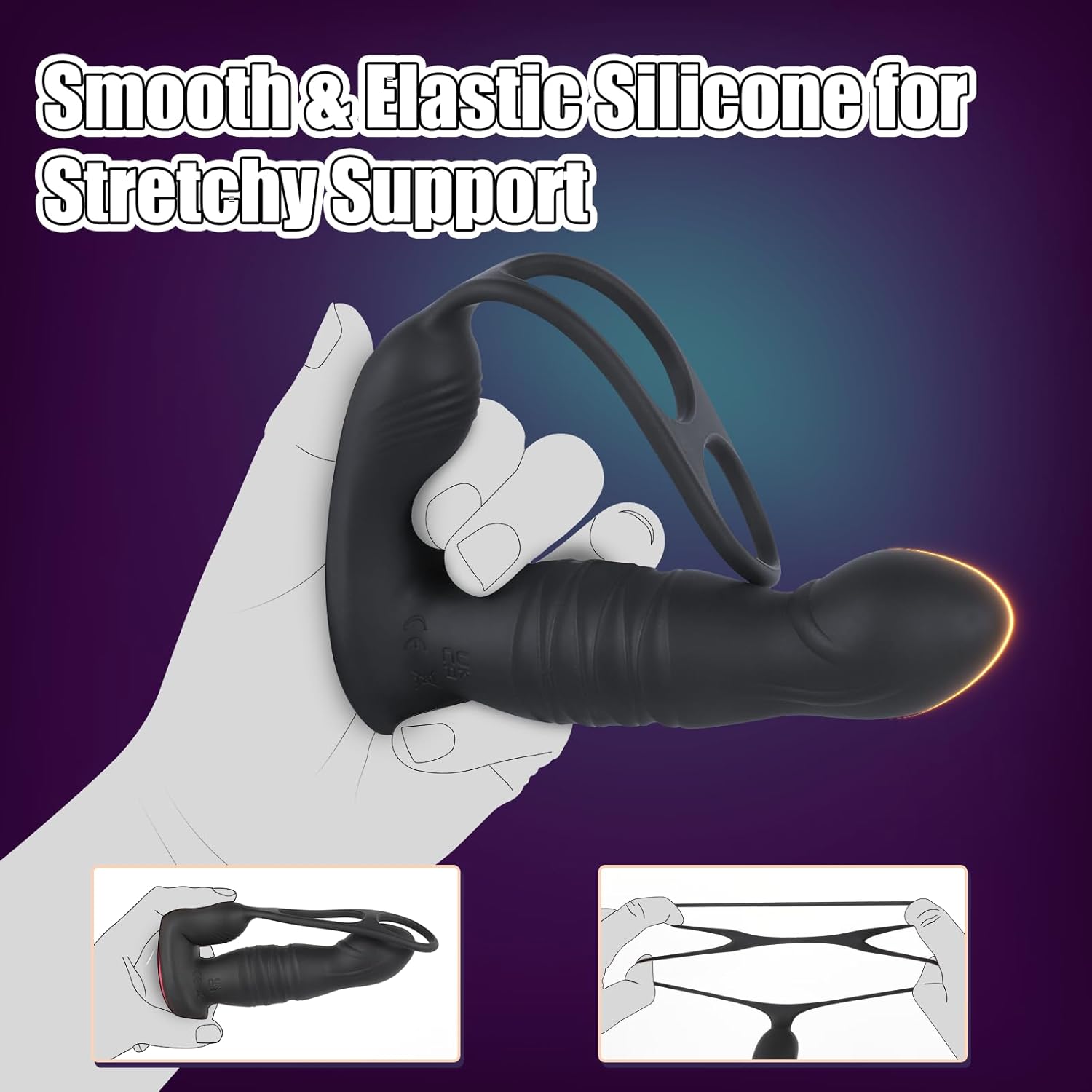 GloryShaft Thrusting Vibrating Prostate Massager - Vixen | Nova Network