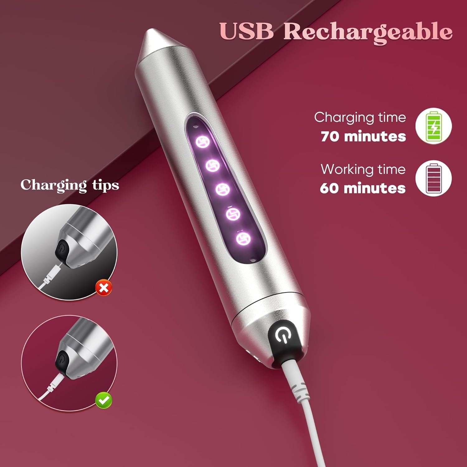 GlowBullet LED Mini Bullet Vibrator - Vixen | Nova Network