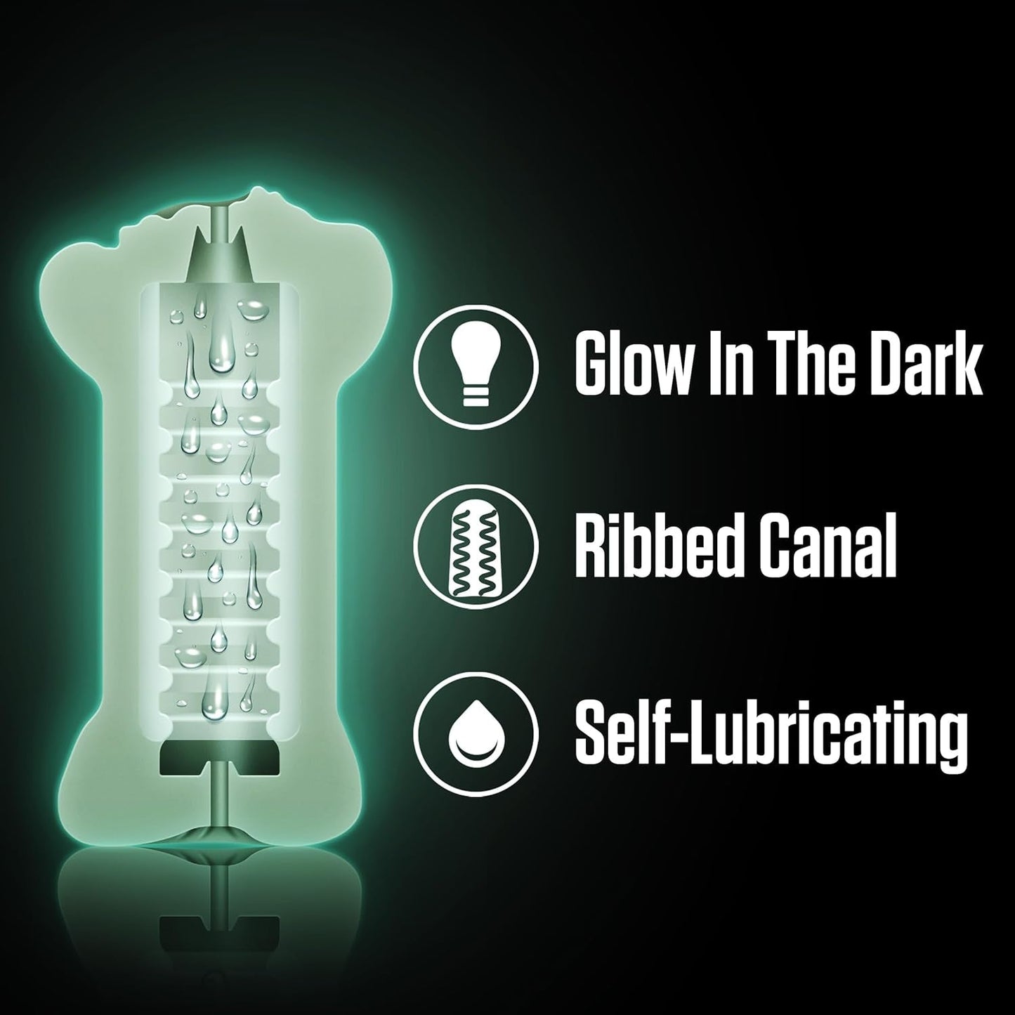 GlowGrip Glow - in - the - Dark Pocket Pussy Stroker - Vixen | Nova Network