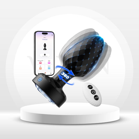 GlowStorm 360° Rotating Butt Plug - Vixen Adult Playroom