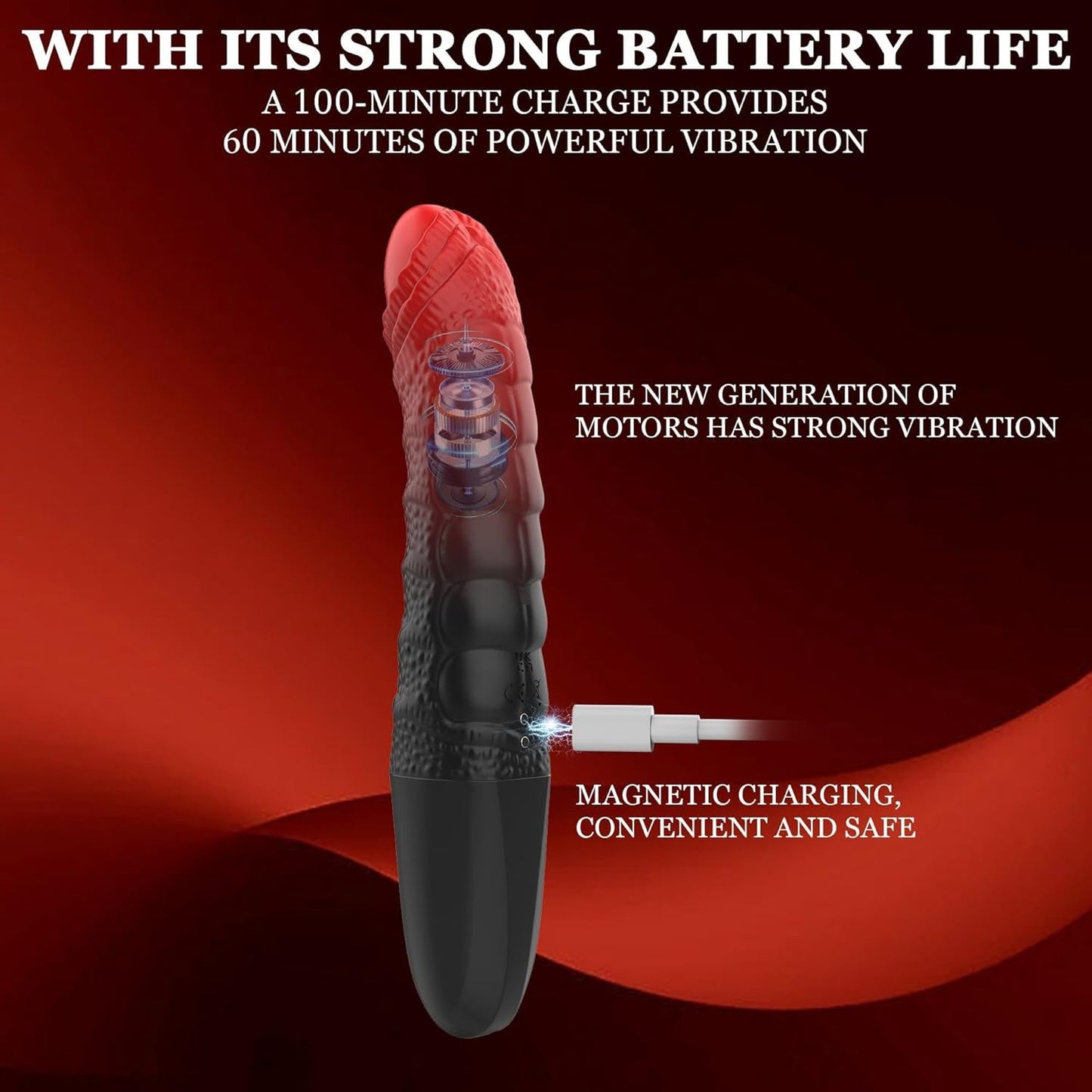 GlowStroke LED Dildo Vibrator Wand - Vixen | Nova Network