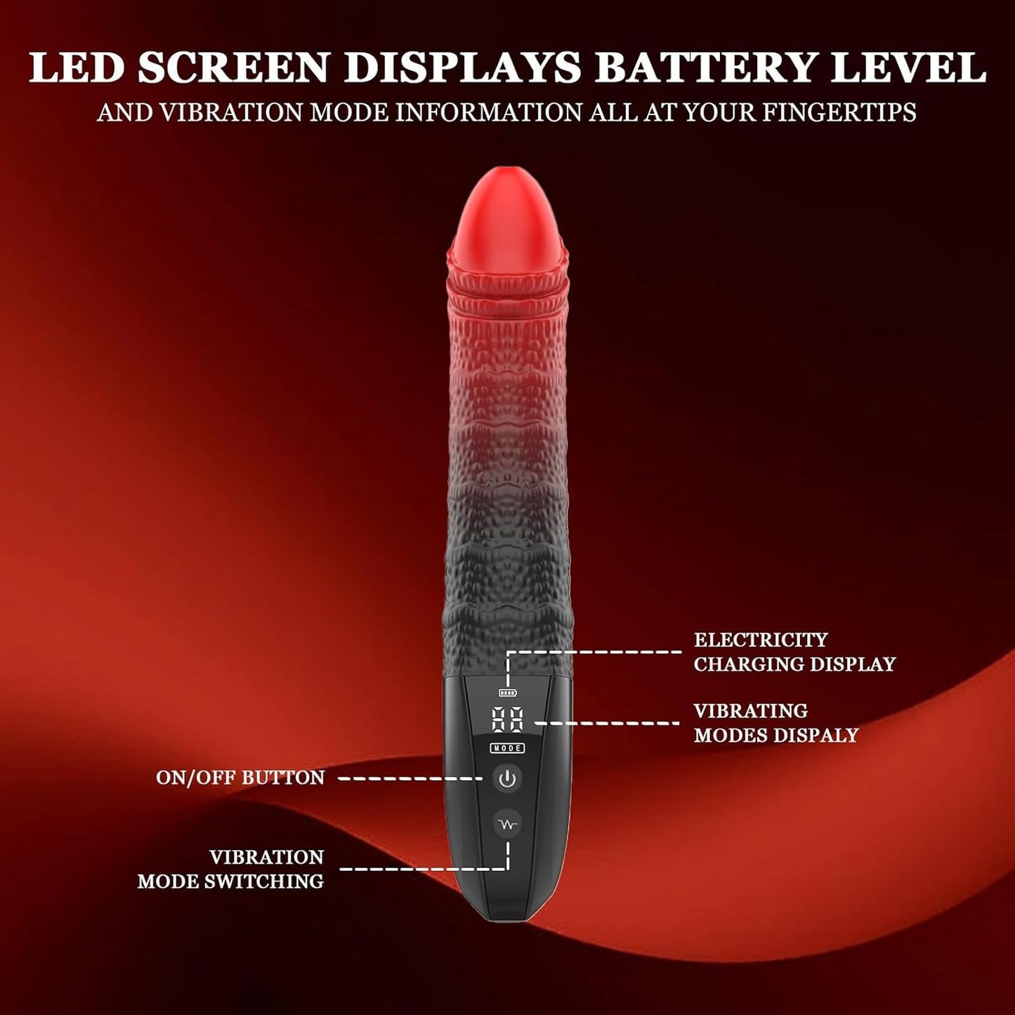GlowStroke LED Dildo Vibrator Wand - Vixen | Nova Network