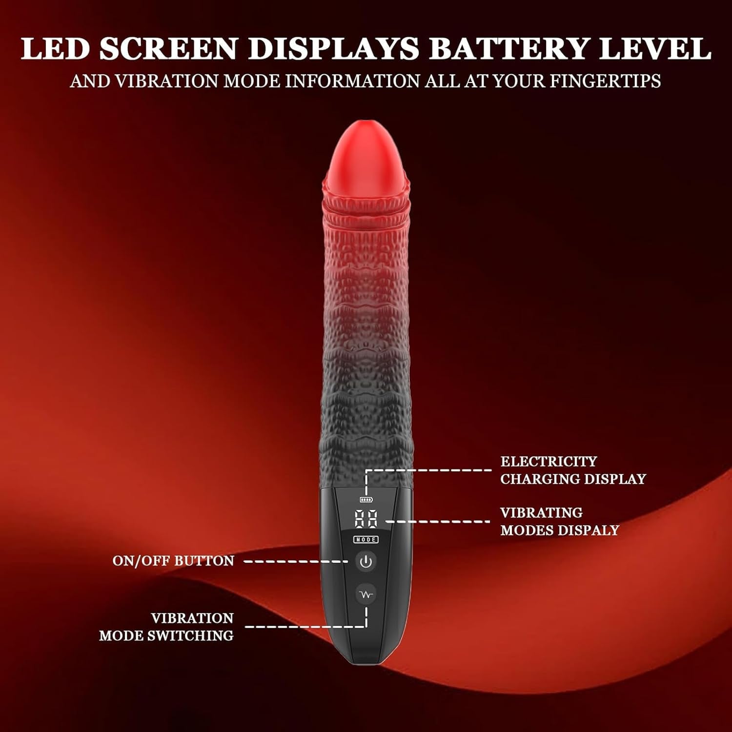 GlowStroke LED Dildo Vibrator Wand - Vixen | Nova Network