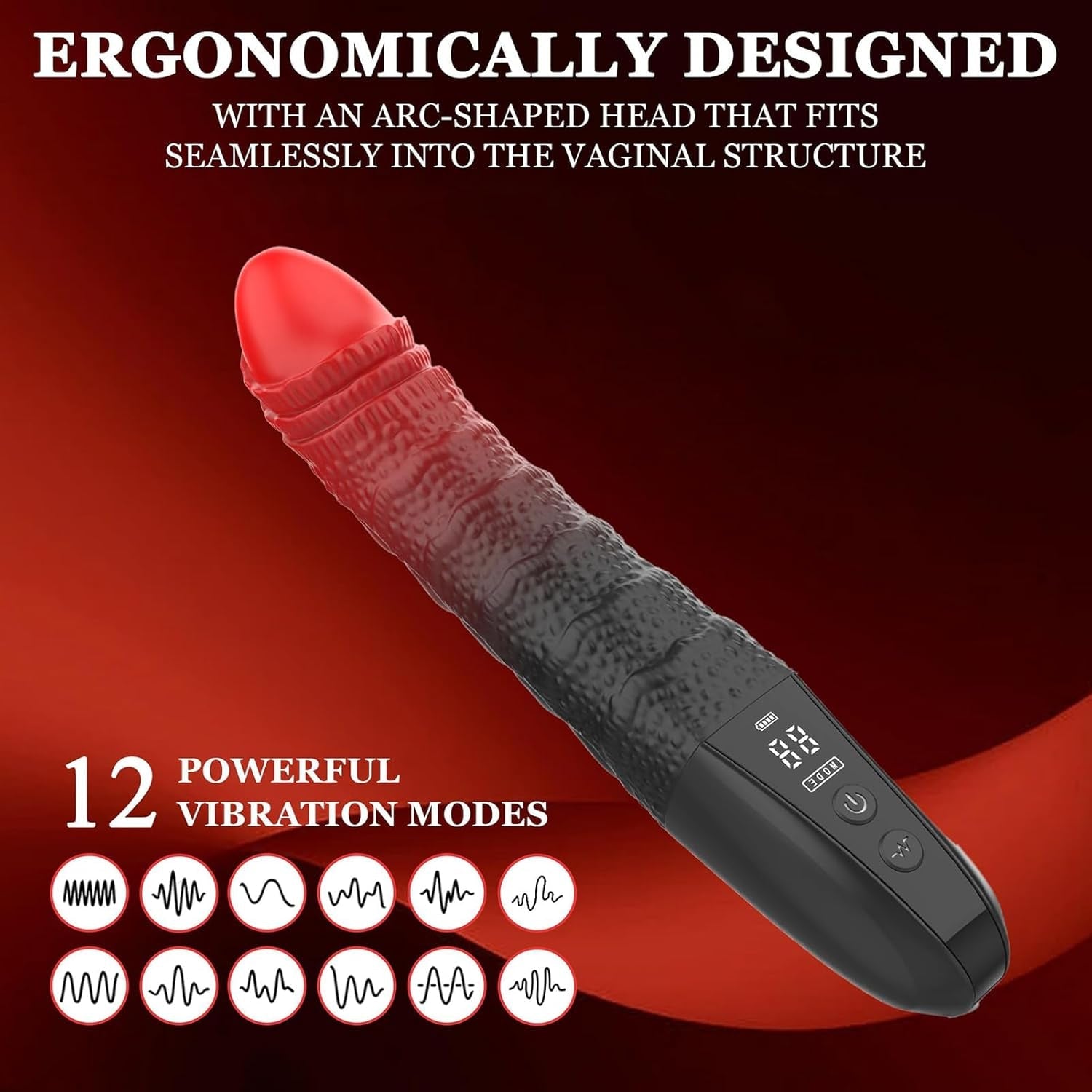 GlowStroke LED Dildo Vibrator Wand - Vixen | Nova Network