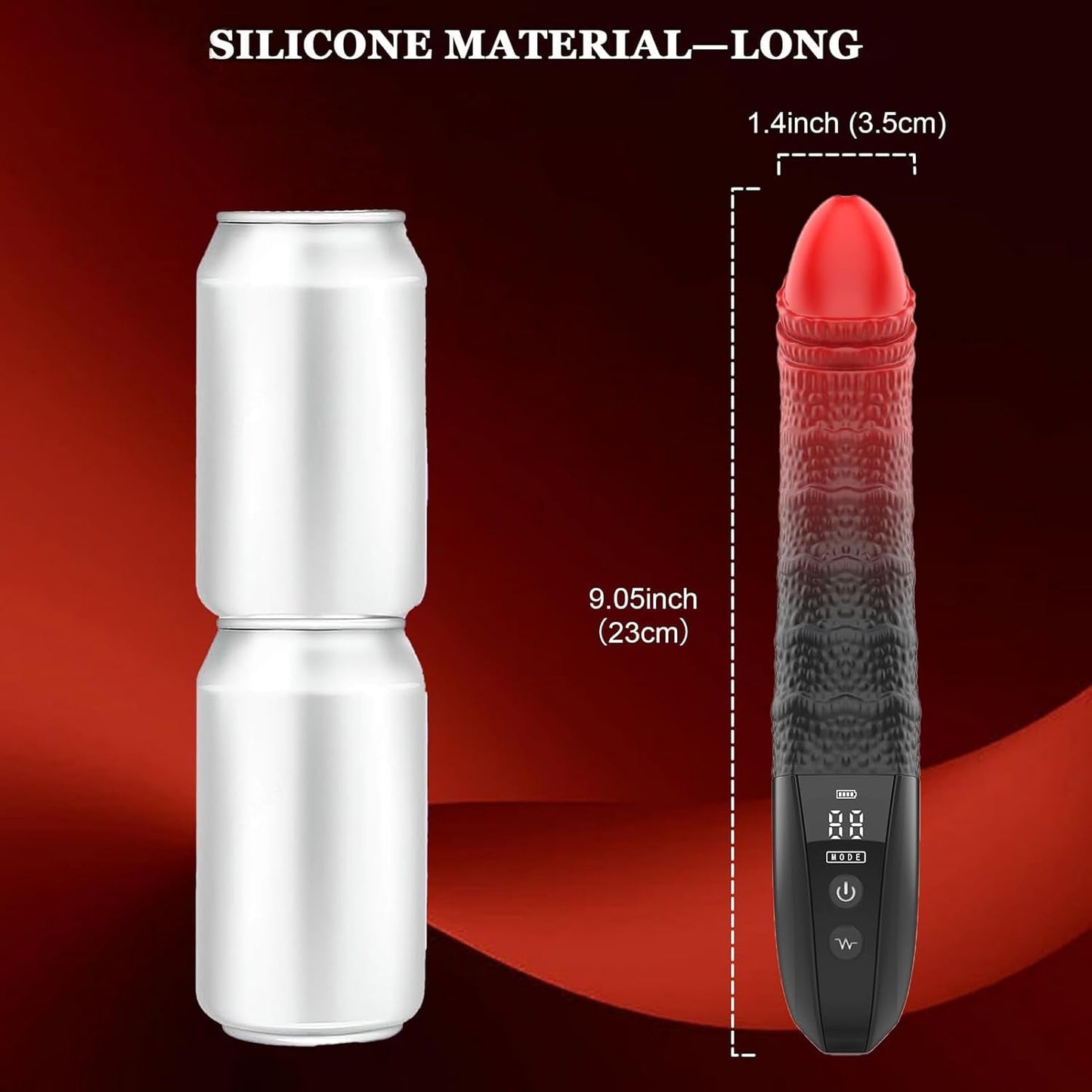 GlowStroke LED Dildo Vibrator Wand - Vixen | Nova Network