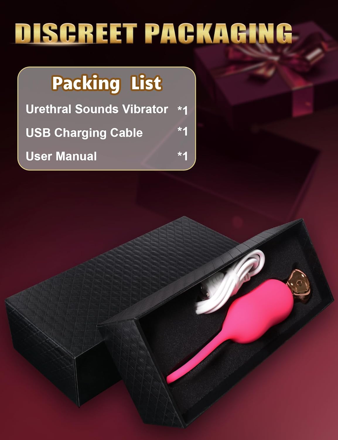 GoldRush Gold - Plated Urethral Vibrator Wand - Vixen | Nova Network