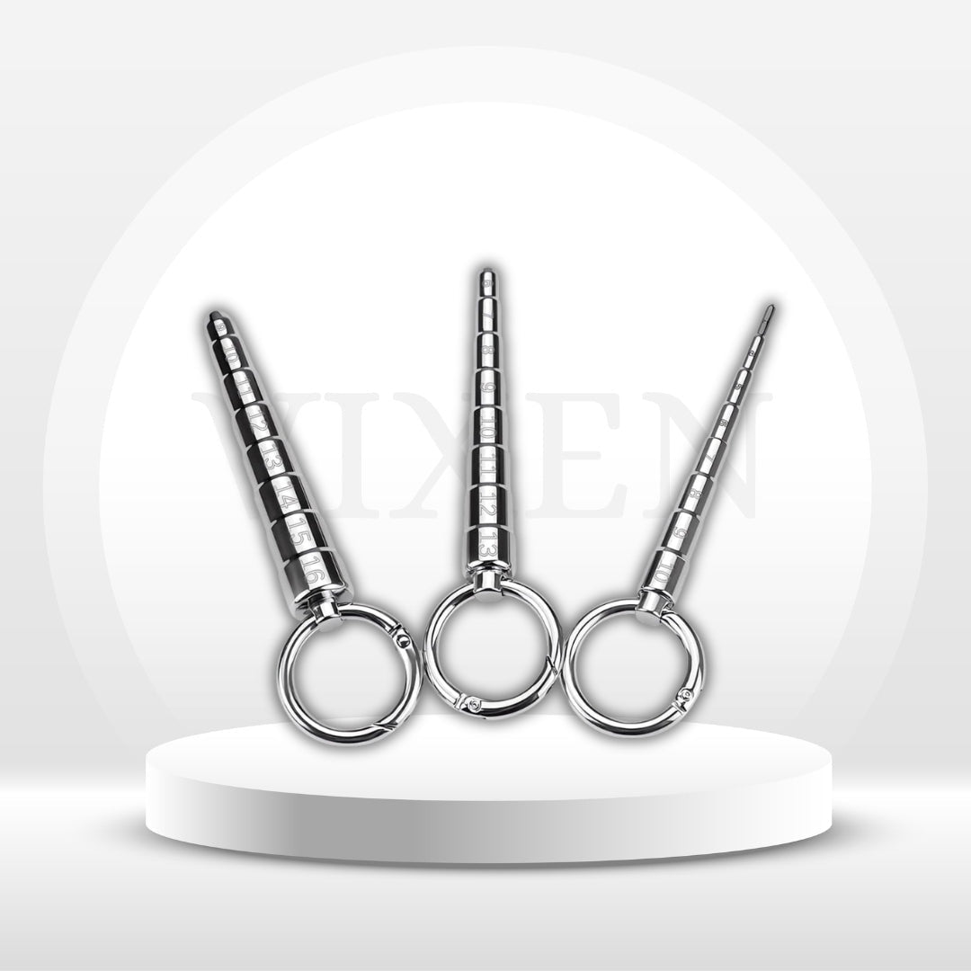 GradePro 3-Piece Graduated Steel Urethral Sound Set - Vixen | Nova Network