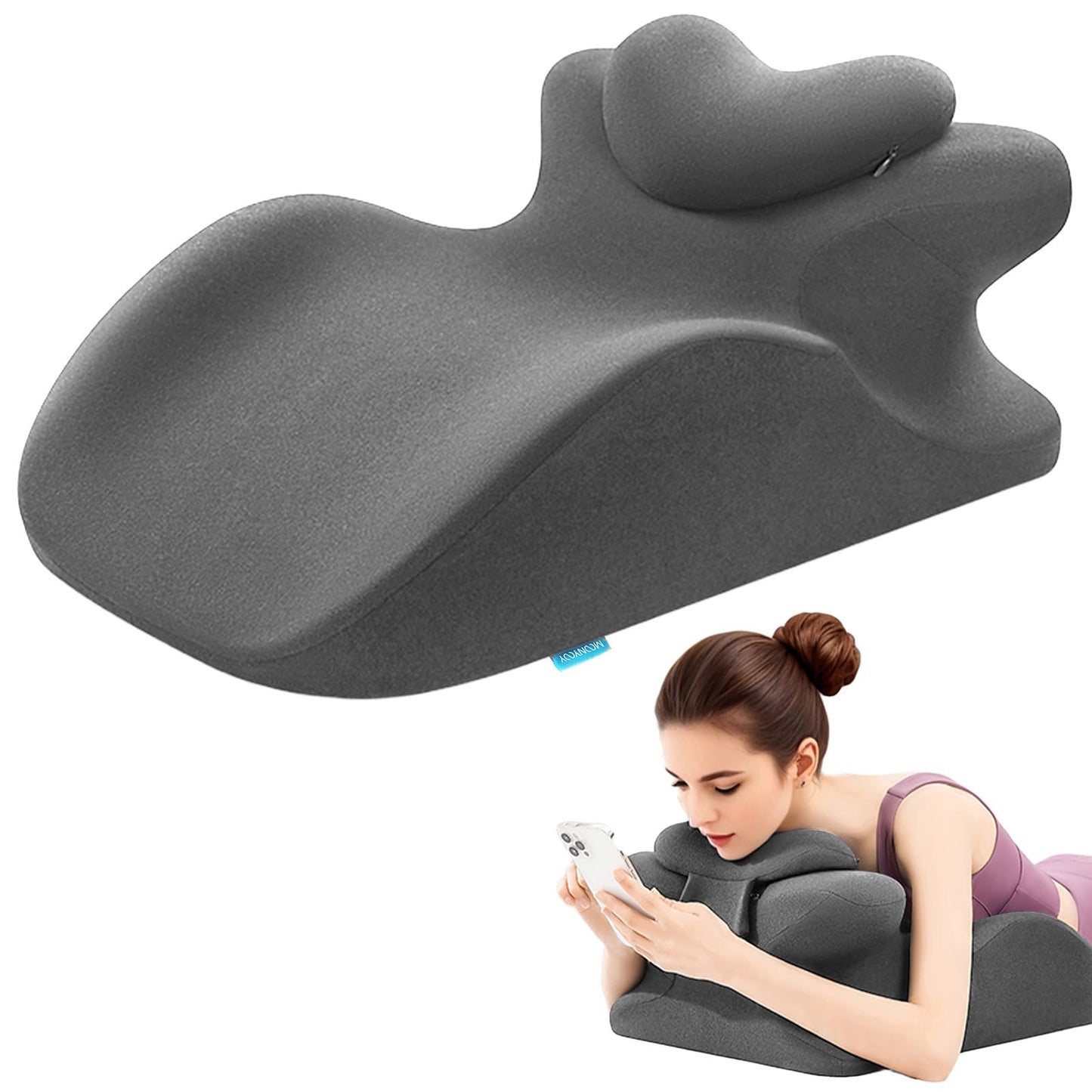 Gray Couples Intimacy Position Wedge Pillow - Vixen | Nova Network