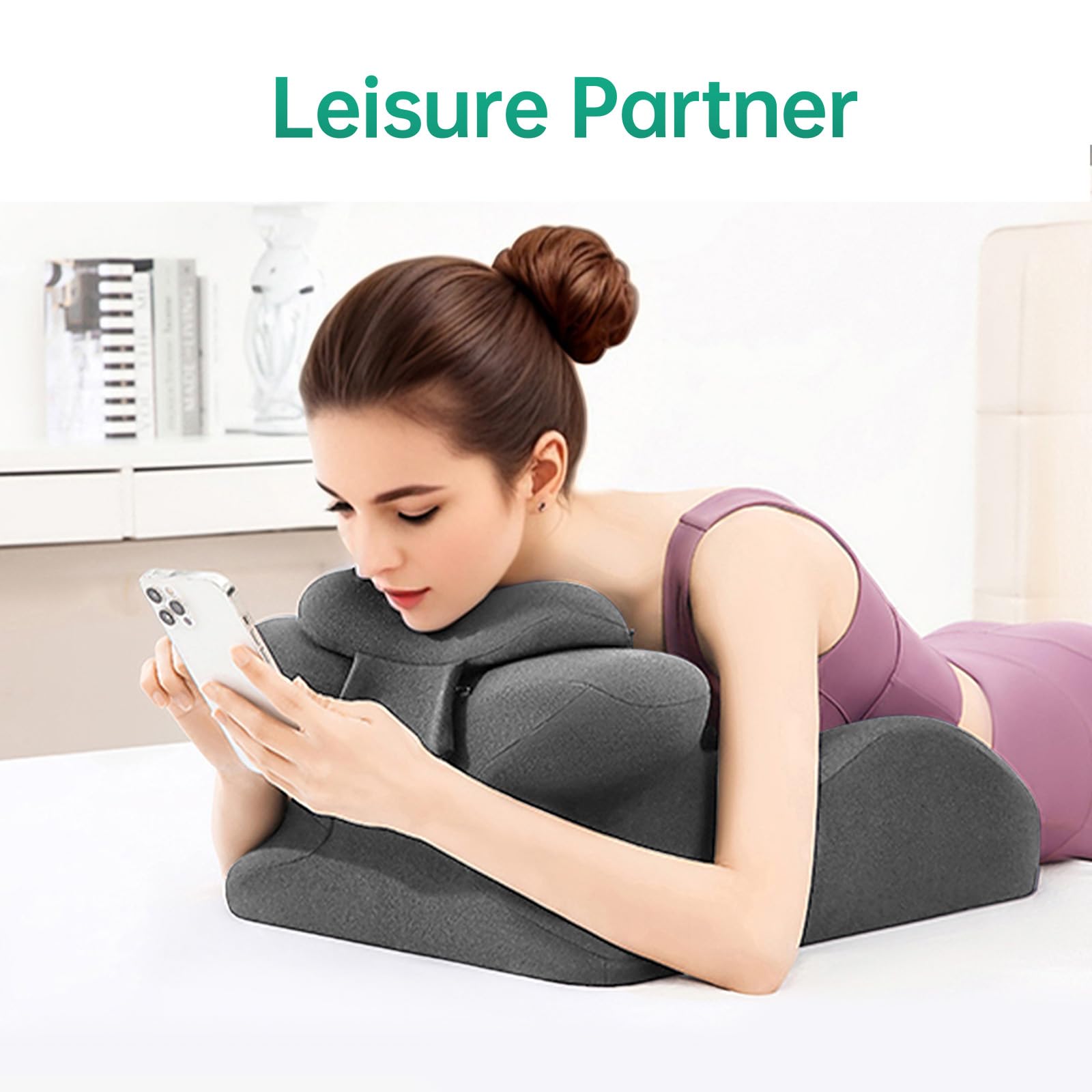 Gray Couples Intimacy Position Wedge Pillow - Vixen | Nova Network