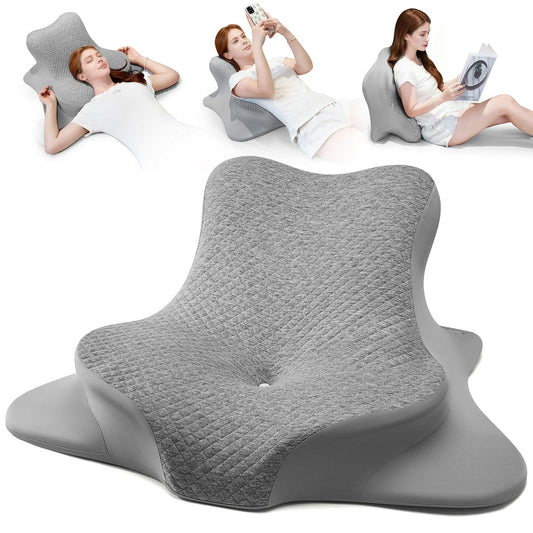 Gray Couples Intimacy Positioning Wedge Pillow - Vixen | Nova Network