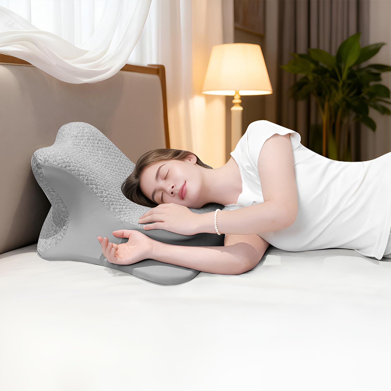 Gray Couples Intimacy Positioning Wedge Pillow - Vixen | Nova Network