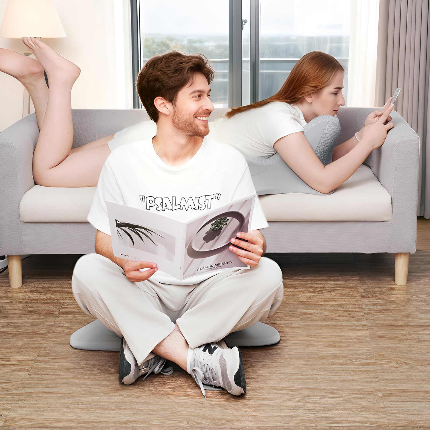 Gray Couples Intimacy Positioning Wedge Pillow - Vixen | Nova Network