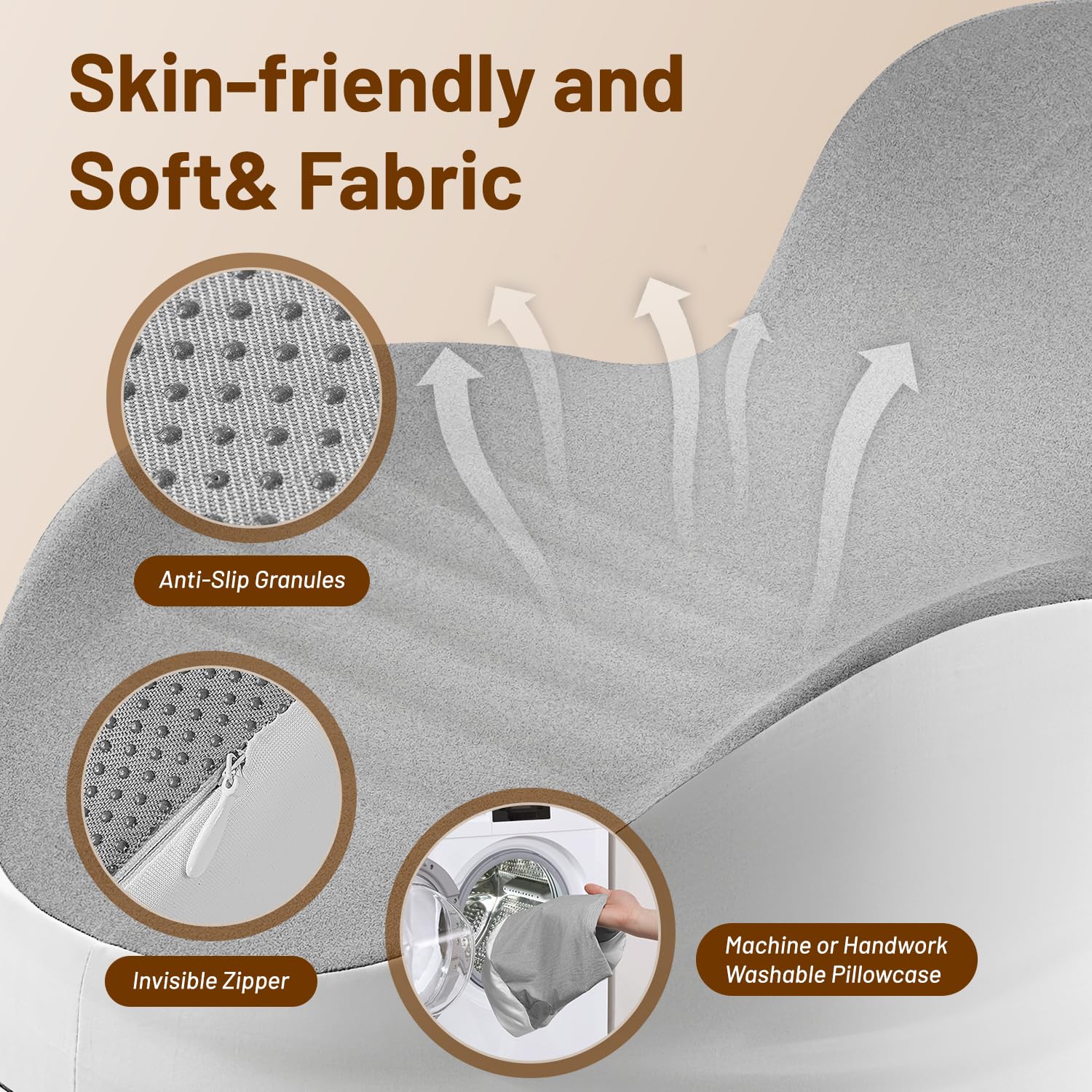 Gray Couples Intimate Position Support Pillow - Vixen | Nova Network