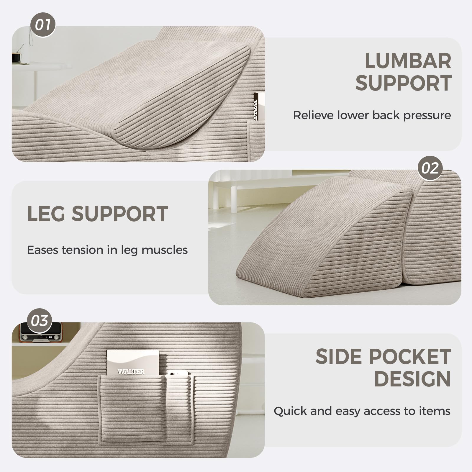 Gray Ergonomic Intimate Support Sex Chaise - Vixen | Nova Network