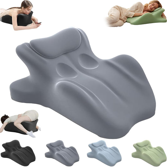 Gray Memory Foam Couples Intimacy Support Pillow - Vixen | Nova Network