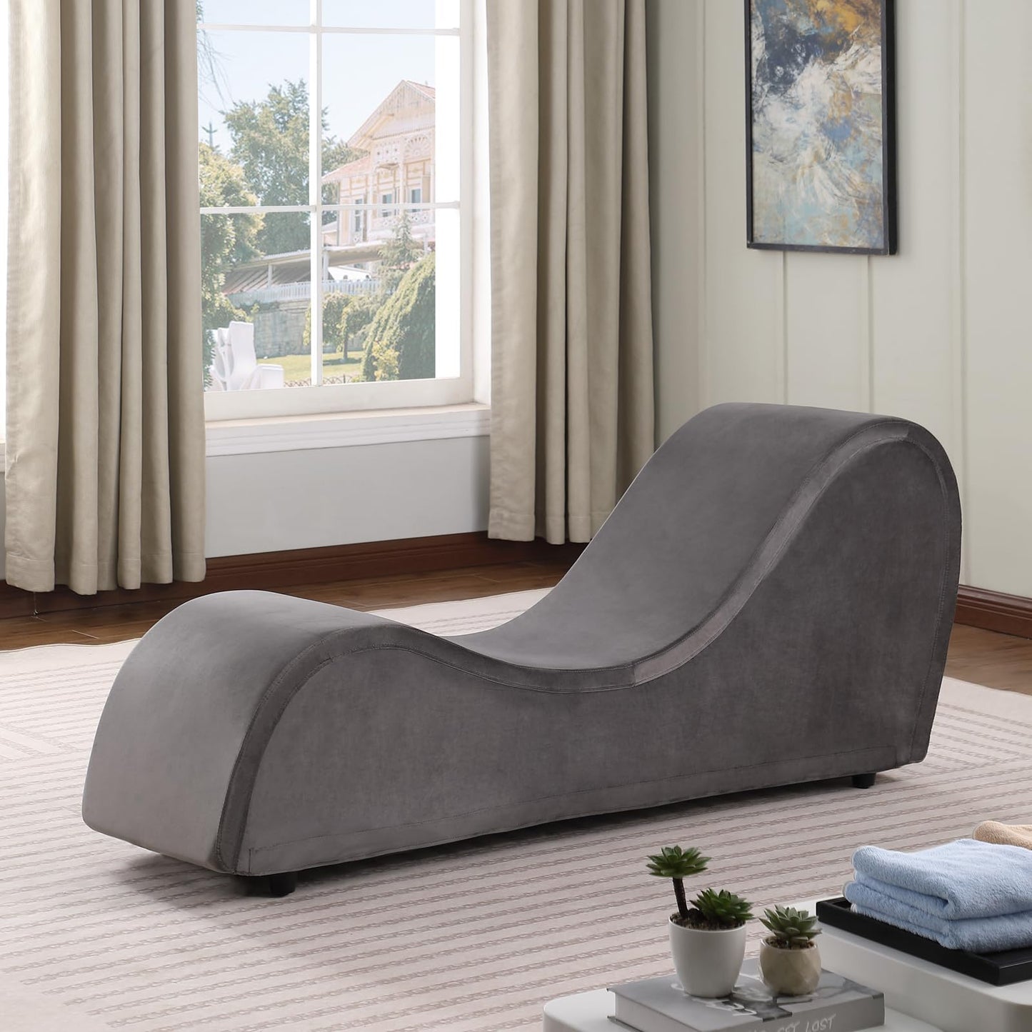 Gray Velvet Intimate Experience Chaise - Vixen | Nova Network