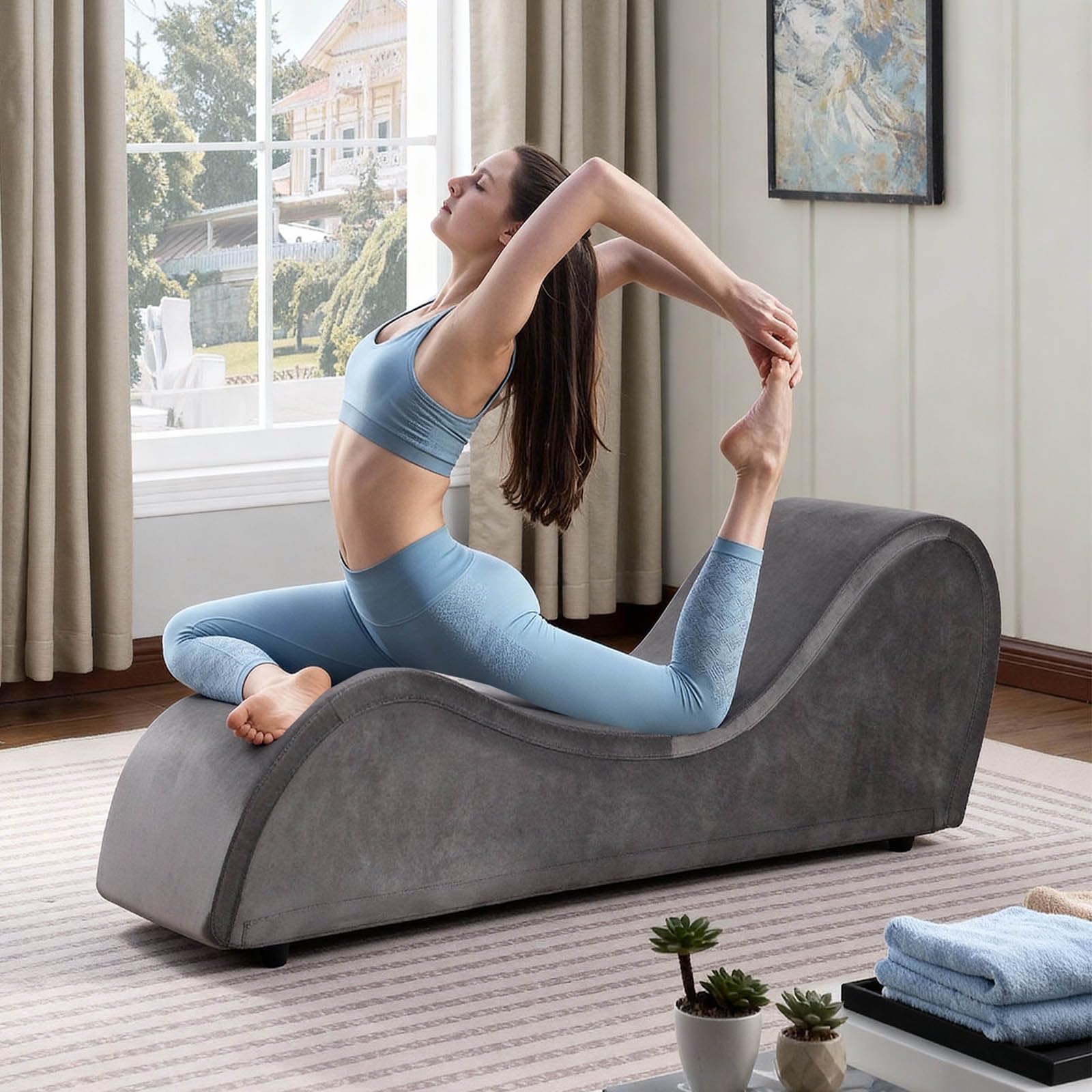 Gray Velvet Intimate Experience Chaise - Vixen | Nova Network