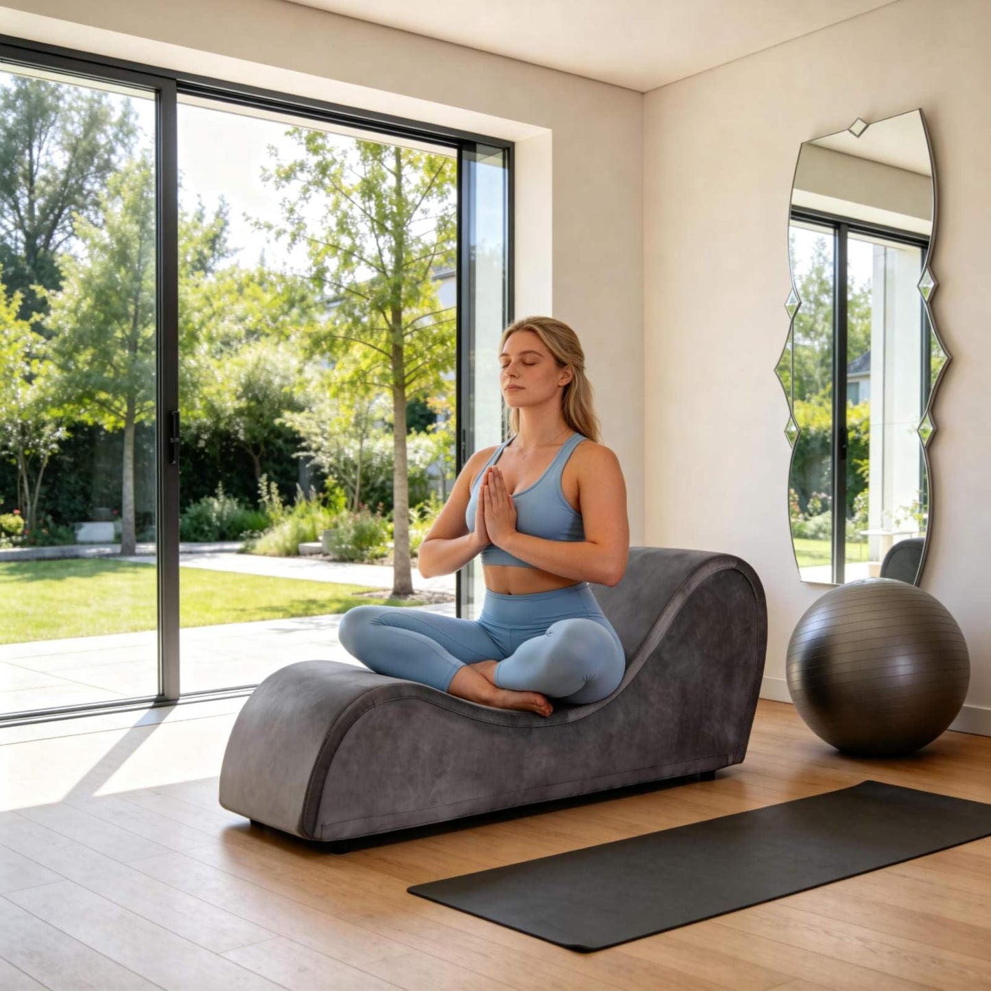 Gray Velvet Intimate Experience Chaise - Vixen | Nova Network