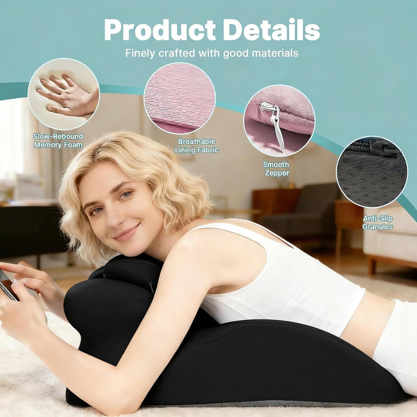 Green Couples Intimate Leg Support Pillow - Vixen | Nova Network