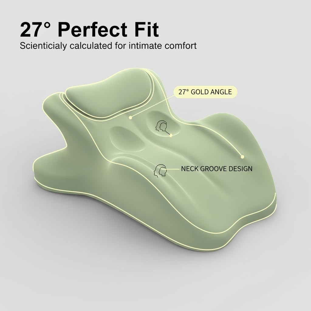 Green Memory Foam Couples Intimacy Support Pillow - Vixen | Nova Network