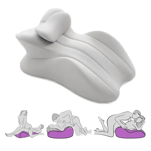 Grey Couples Intimate Support Wedge Pillow - Vixen | Nova Network