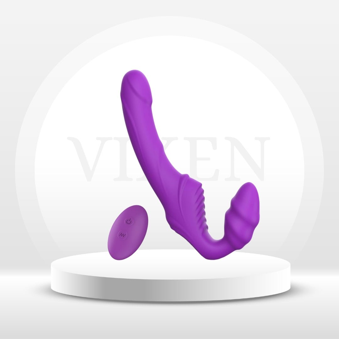 GrindFit Ergonomic Strapless Strap - On Dildo Vibrator - Vixen | Nova Network
