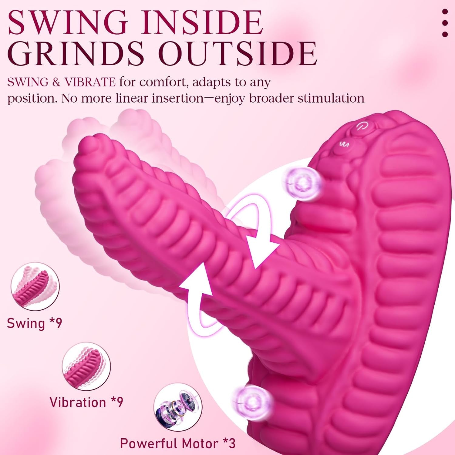 GrindSway Hands - Free Riding Dildo Vibrator - Vixen | Nova Network