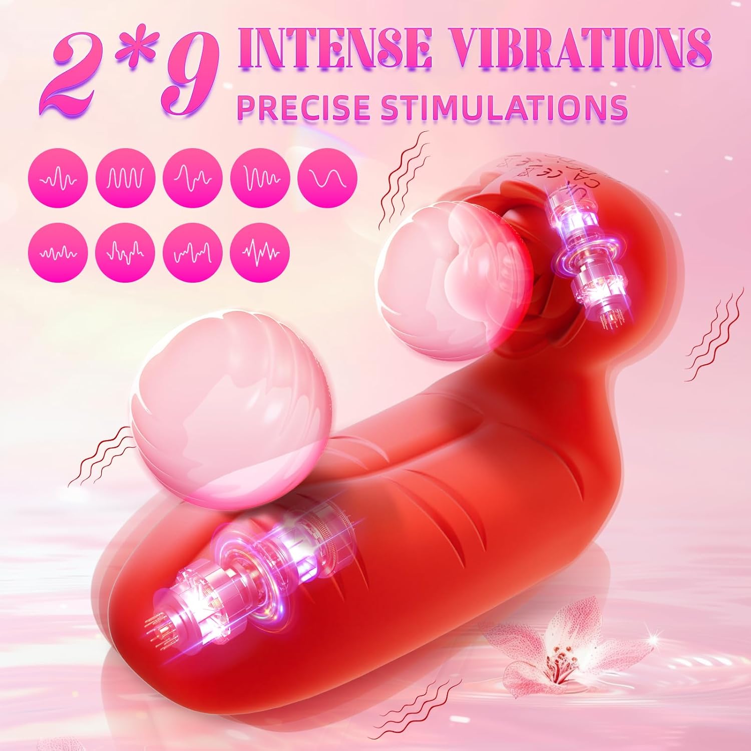 GripBloom Dual - Finger Rose Vibrator - Vixen | Nova Network