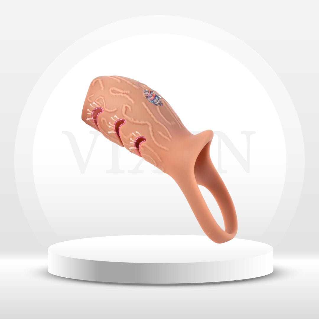 GripCut Girth Penis Sleeve Vibrator - Vixen | Nova Network