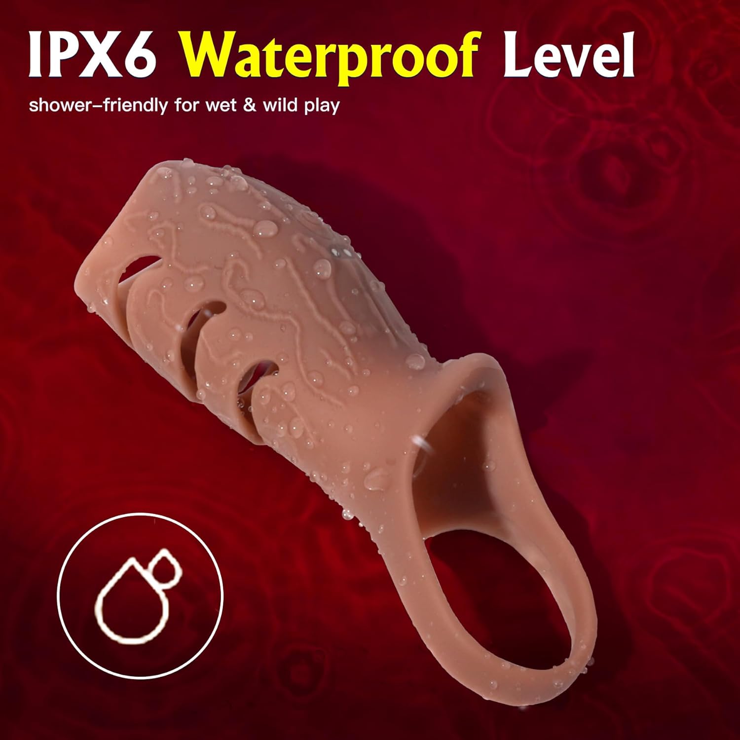 GripCut Girth Penis Sleeve Vibrator - Vixen | Nova Network