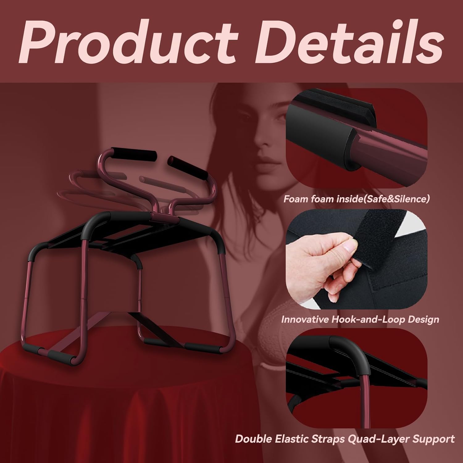 GripGlide Heavy - Duty Sex Chair for Deep Play - Vixen | Nova Network
