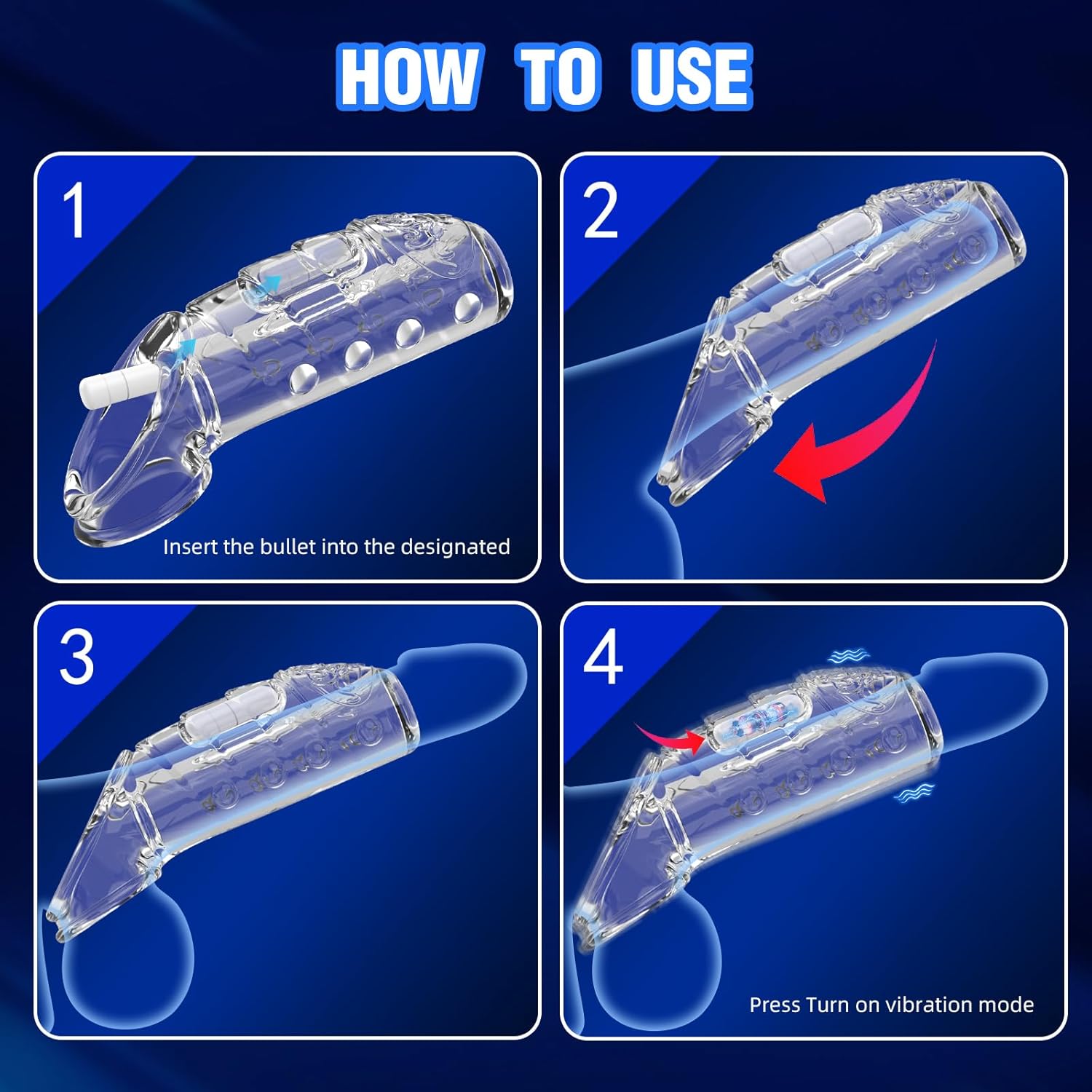 GripGlide Vibrating Girth Booster Sleeve - Vixen | Nova Network