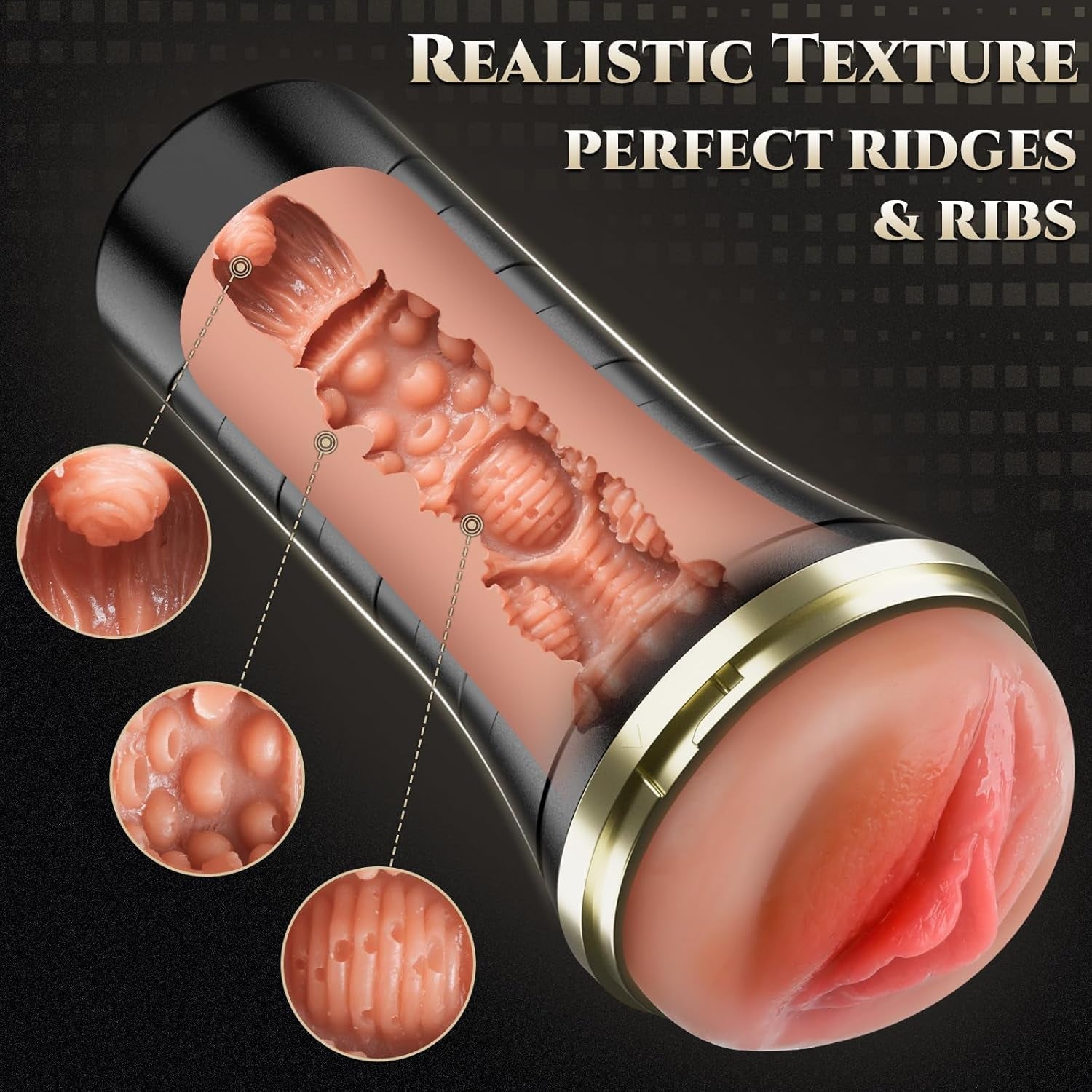 GripLuxe 7.5” Realistic Pocket Pussy Fleshlight Stroker - Vixen | Nova Network