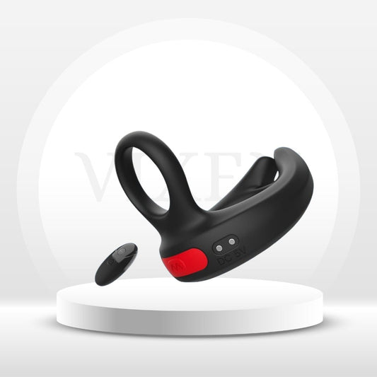 GripPulse Vibrating Dual Cock Ring - Vixen | Nova Network
