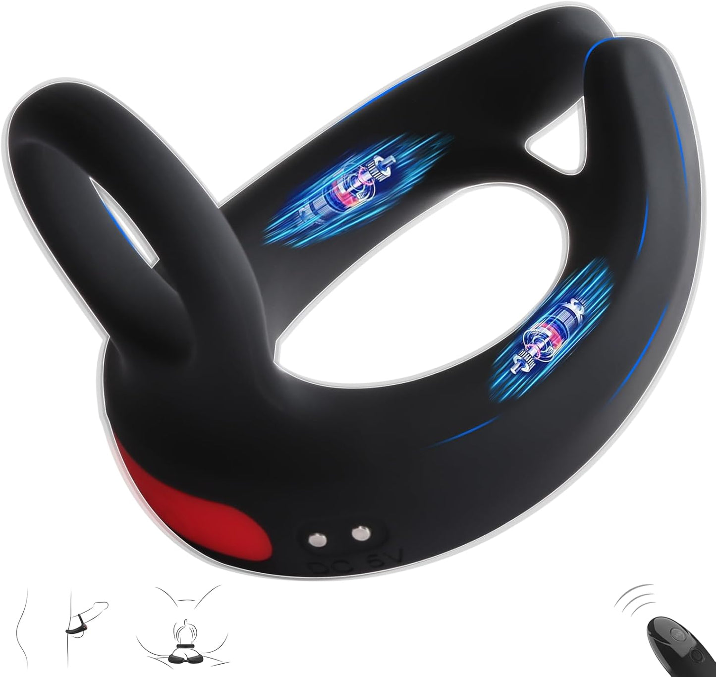 GripPulse Vibrating Dual Cock Ring - Vixen | Nova Network