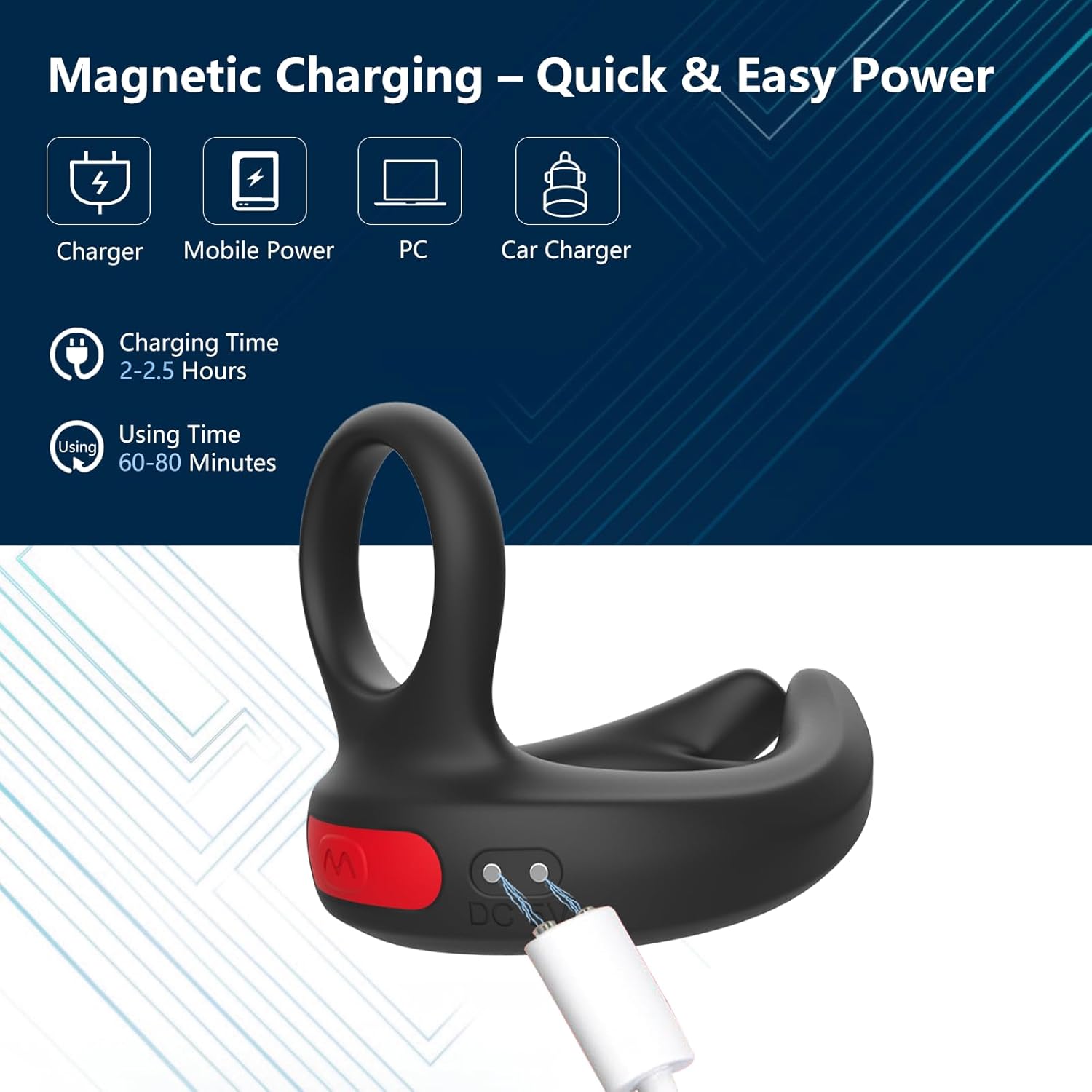 GripPulse Vibrating Dual Cock Ring - Vixen | Nova Network