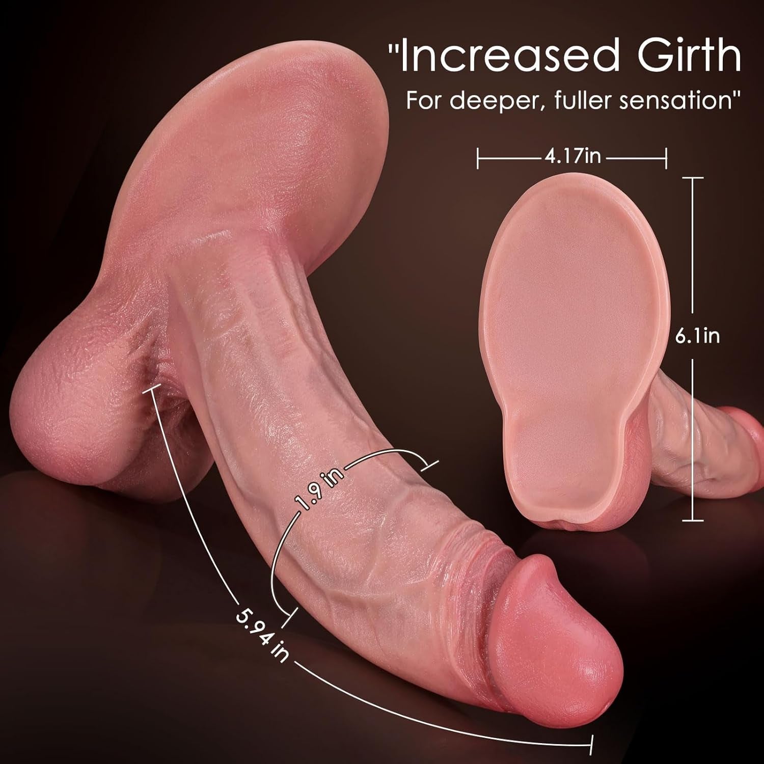 GripRide Realistic Suction Cup Dildo - Vixen | Nova Network