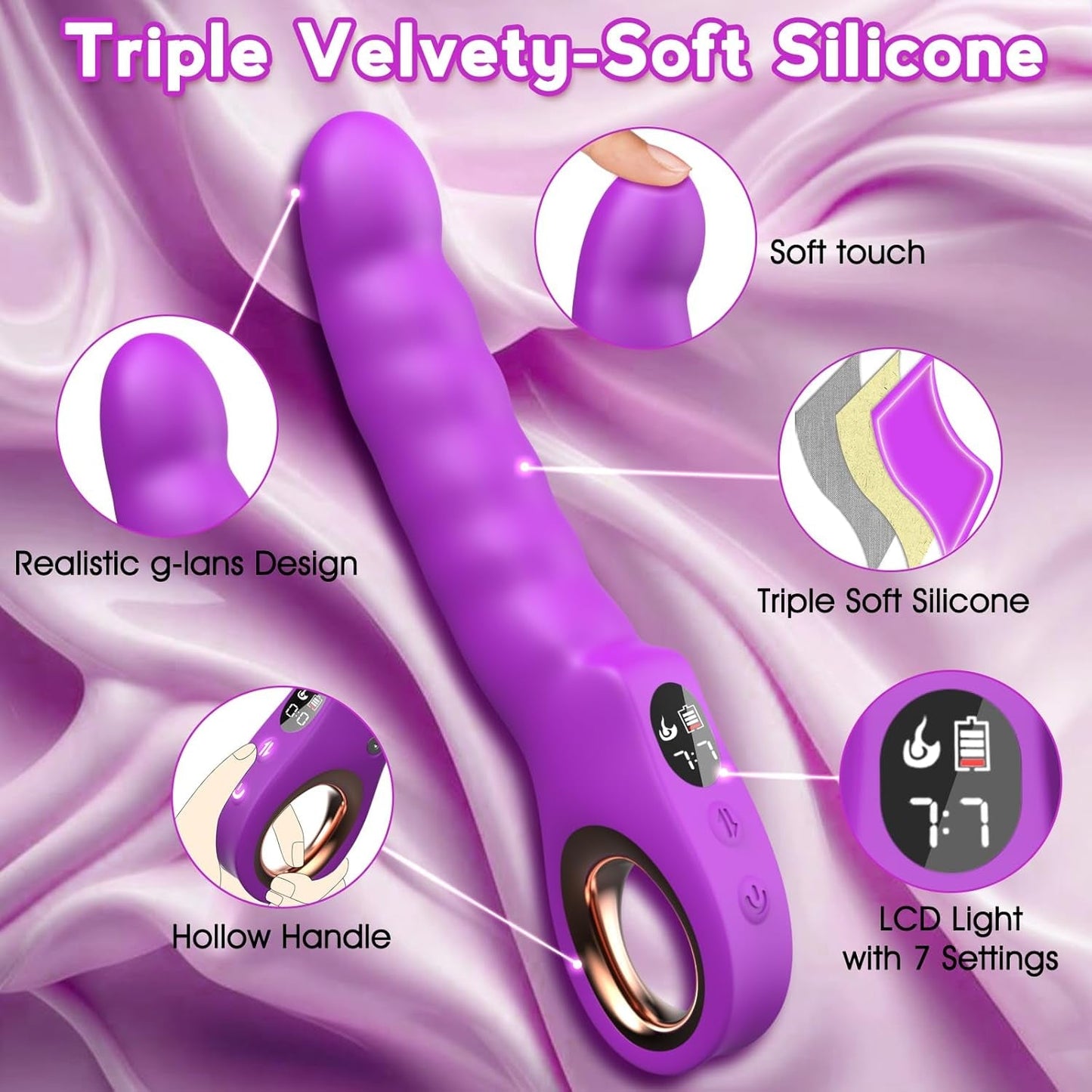 GripStroke Thrusting G - Spot Vibrator Wand - Vixen | Nova Network