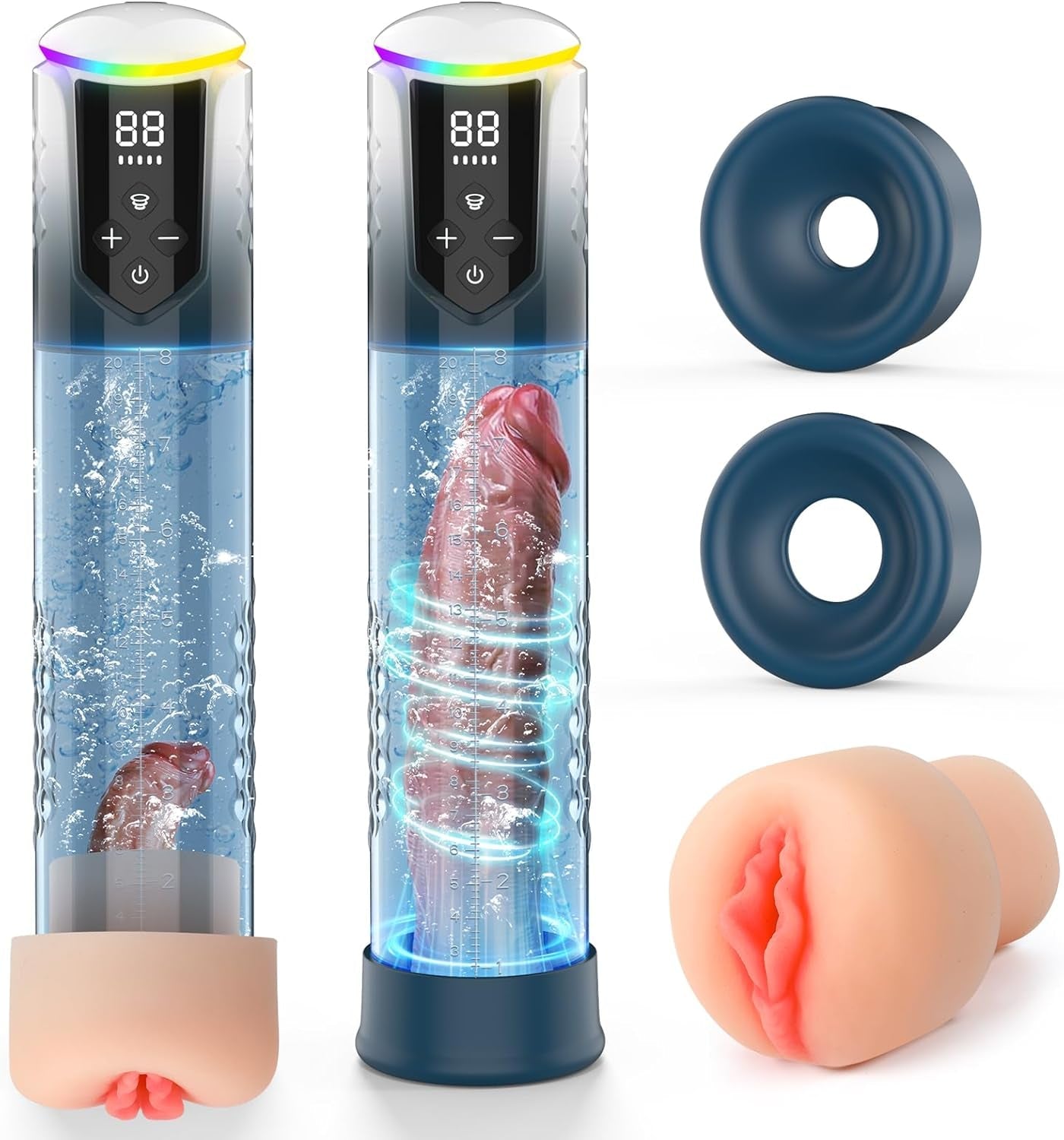 HardDrive Electric Penis Pump | 5 Modes + Burst - Vixen Adult Playroom