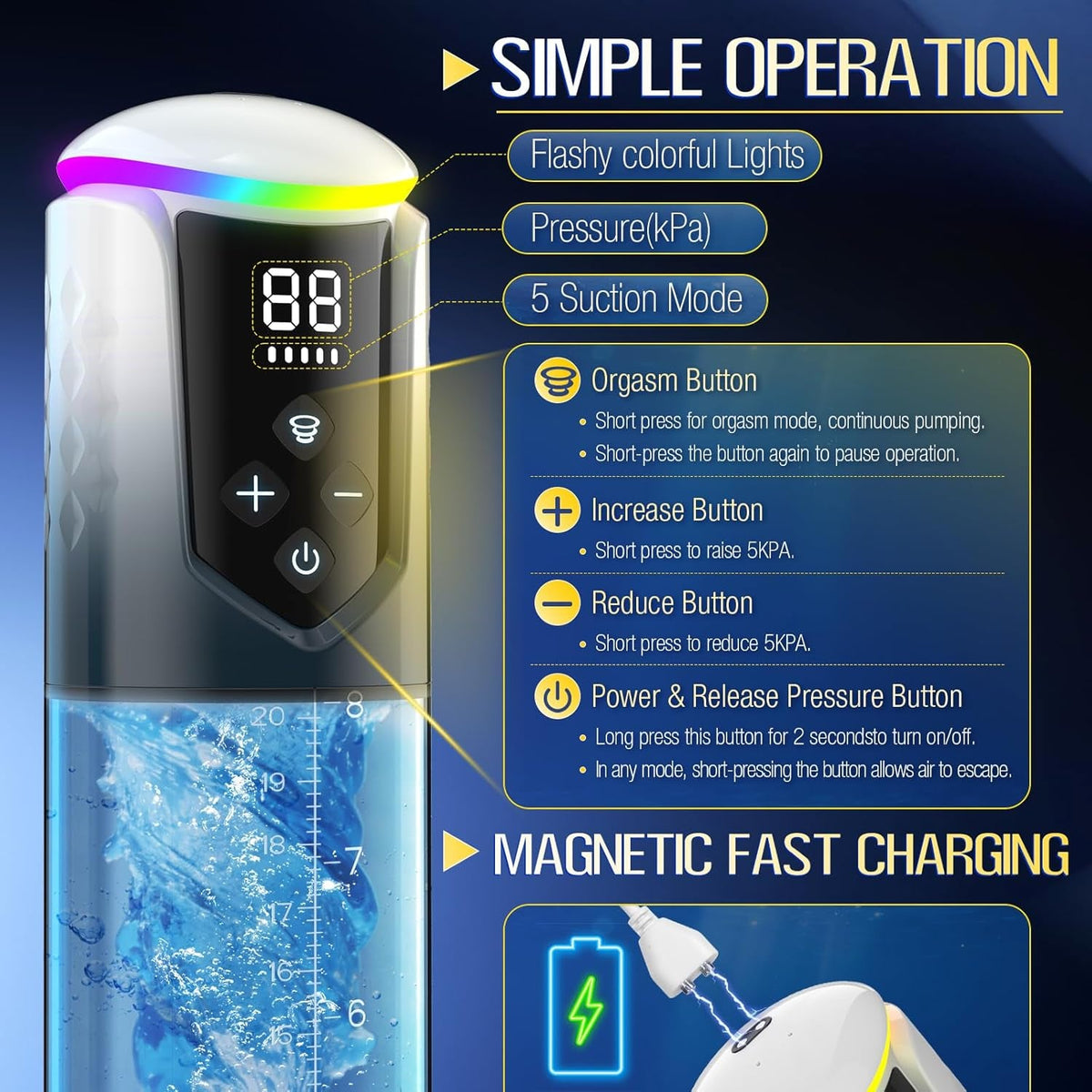 HardDrive Electric Penis Pump | 5 Modes + Burst - Vixen Adult Playroom