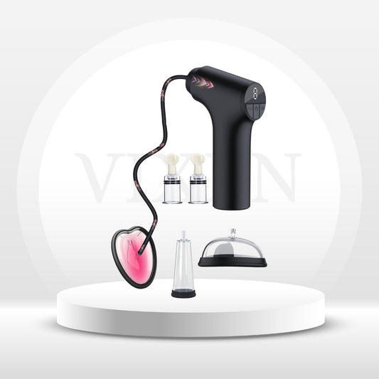 HatTrick Electric Pussy Pump Nipple Suckers Kit - Vixen | Nova Network