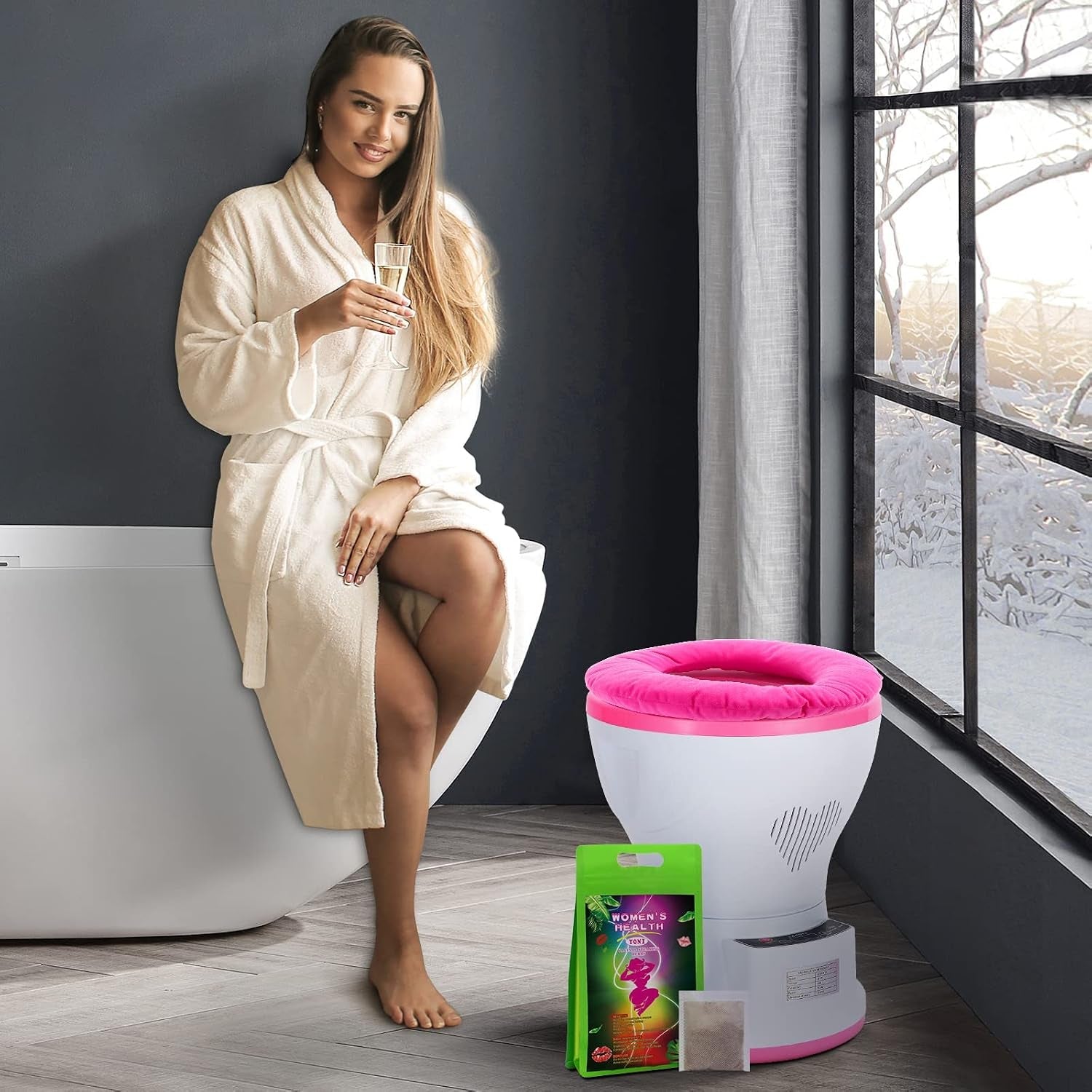HavenAura Intelligent Electric V Steam Seat with Touch & Remote Control - Vixen Adult Playroom